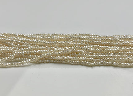 1.8-2 mm AA Natural White Tiny Seed Freshwater Pearl Beads Genuine Quality High Luster White Potato Freshwater Seed Pearls #P1956