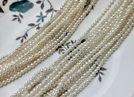 3 mm AA Natural White Color Tiny Seed Potato Freshwater Pearl Natural Beads Genuine Potato Freshwater Pearl Beads #78