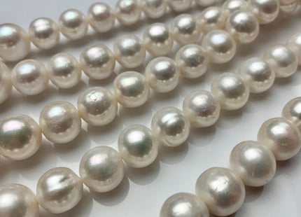 12-16 mm AA Jumbo Natural White Potato Freshwater Pearl Beads Genuine Natural Quality Pearls Lustrous White Freshwater Pearls #199