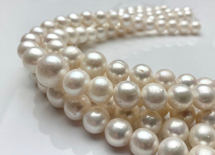 12-16 mm AA Jumbo Natural White Potato Freshwater Pearl Beads Genuine Natural Quality Pearls Lustrous White Freshwater Pearls #199