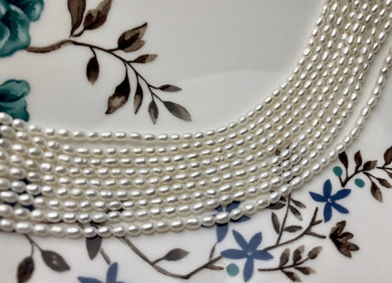 2-2.5x3-4 mm AAAA Natural White Rice Tiny Seed Freshwater Pearls High Luster Seed Freshwater Pearls Genuine Top Quality Pearls #P1819