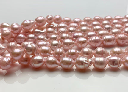 7-8x8-9 mm Baby Pink Baroque Freshwater Pearl Beads Genuine Baby Pink Color Baroque Freshwater Pearls 47-48 Pieces #P1627