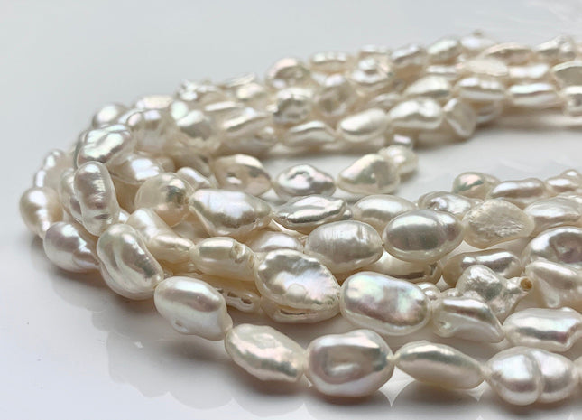 9-11x15-23 mm AA Natural White Biwa Stick Freshwater Pearls Genuine Natural White Stick Pearls Natural Freshwater Pearl Beads #1721