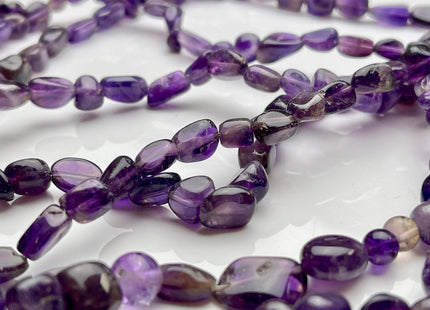7-9x9-12 mm Natural Purple Color Amethyst Gemstone Irregular Nugget Beads Genuine Purple Amethyst Irregular Nugget Gemstone Beads #3847