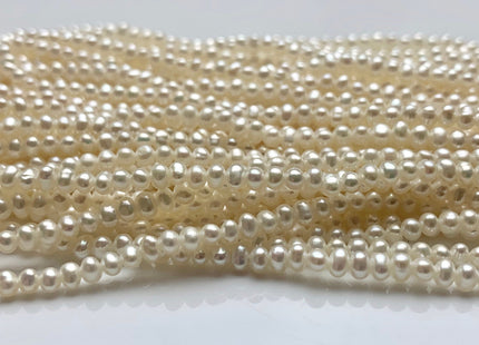 WHOLESALE 2.5x3 mm AA Natural White Potato Freshwater Seed Pearl Beads Genuine High Luster Tiny Freshwater Pearls Shiny Seed Pearls #1408