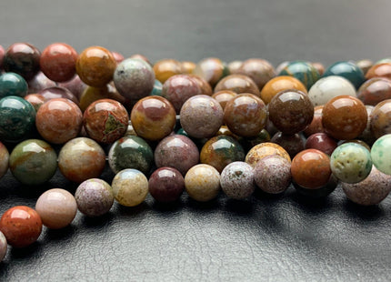 BEST DEAL 6mm 8mm 10mm AAA Smooth Round Ocean Jasper Gemstone Beads Genuine Green Brown Highly Polished Jasper Loose Beads 15.5 Inches #2788
