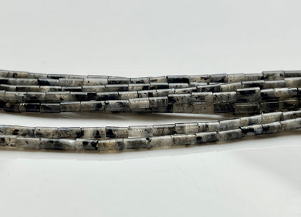 2x4 mm Tube Shape Labradorite Gemstone Beads Genuine Multi Gray Color Labradorite Gemstones Loose Spacer Beads 15.5 Inches Strand #3932