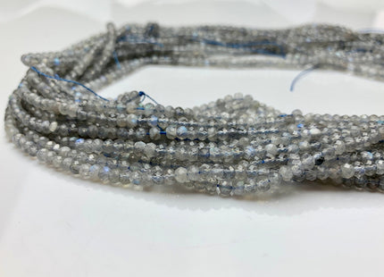2x3.5 mm Natural Color Faceted Rondelle Labradorite Gemstone Beads Genuine Natural Labradorite Gemstone Loose Beads 15.5 Inches Strand #2456