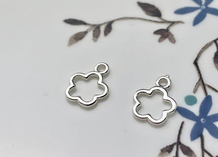 8x10 mm 925 Sterling Silver Toggle Clasp Genuine 925 Sterling Silver Toggle Findings Flower Shape Design DIY Jewelry #10134