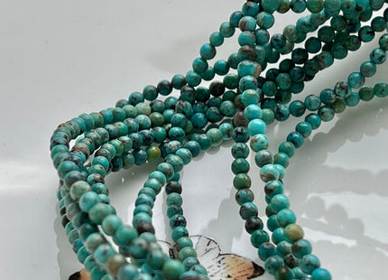 2.5 mm 100% All Natural Smooth Round Turquoise Gemstones Multi Color Brown Blue Green Color Turquoise Beads #4107