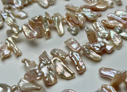 7x15-20 mm AAA Natural Pink Top Drilled Biwa Stick Pearls Genuine High Luster Top Side Drilled Natural Biwa Freshwater Pearl Beads #P1951