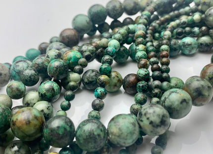 4mm 6mm 8mm 10mm 12mm AAA Smooth Round African Turquoise Gemstone Beads Natural Turquoise Loose Beads 15.5 Inches Strand #3231