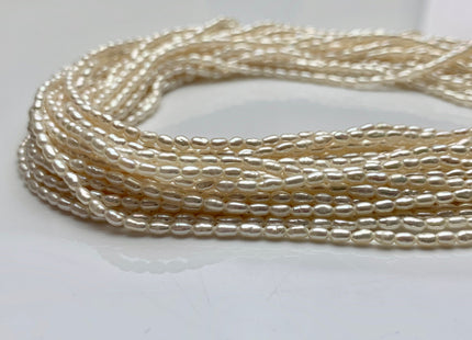 2.5x3-4 mm AAA Natural White Rice Tiny Seed Freshwater Pearl High Luster Seed Freshwater Pearls Genuine Natural Rice Freshwater Pearls #1266