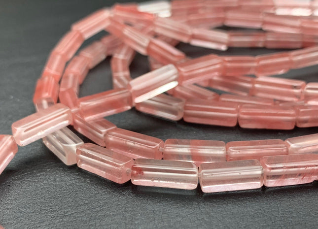 4-5x13 mm Cuboid Tube Shape Watermelon Color Agate Gemstone Beads Pink Agate Loose Beads 15.5 Inches Strand #2968