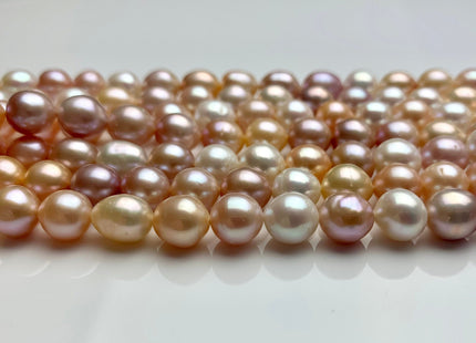 7 mm 8 mm AAA Rare Mixed Natural White Mauve Pink Baroque Edison Pearl Genuine Top Quality Natural Edison Pearl Beads 45 Pieces #P1208