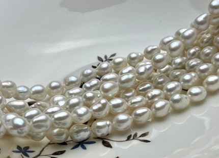 8x10-11 mm AAA Natural White High Luster Tear Drop Edison Baroque Freshwater Pearls Beads Genuine Freshwater Edison Pearls #P2117