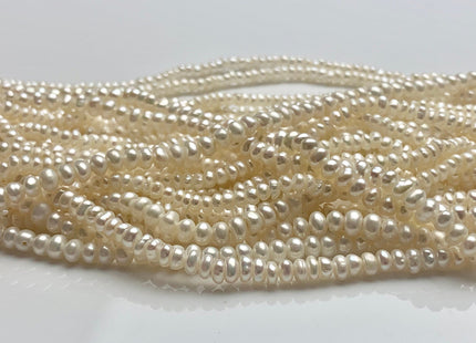 1x2.5-3 mm AA Natural White Potato Button Seed Freshwater Pearl Beads Natural White Pearls Natural Genuine Freshwater Small Tiny Pearl #79