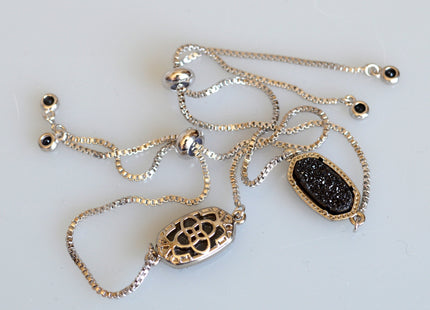 New Style Gemstone Bracelet Druzy Drusy Agate Bracelet Reversible Bracelet Adjustable Chain #2114