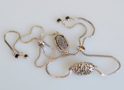 New Style Gemstone Bracelet Druzy Drusy Agate Bracelet Reversible Bracelet Adjustable Chain #2114