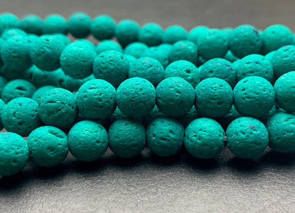 6mm 8mm 10mm Lava Round Beads Dark Green Color Organic Volcanic Rock Stone Beads 15.5 Inches Strand #2896