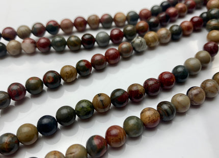 4mm 6mm 8mm 10mm AAA Smooth Round Natural Red Creek Jasper Gemstone Beads Multi Red Green Brown Color Jasper Loose Beads #2297
