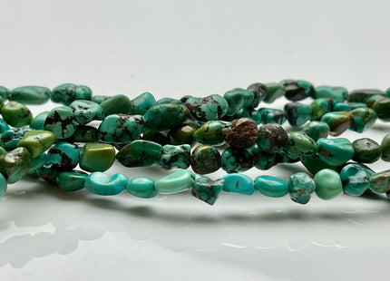 5-7x7-10 mm Natural Brown Blue Green Turquoise Gemstone Nugget Beads Irregular Nugget Gemstone Turquoise Beads #4106
