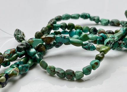 5-7x7-10 mm Natural Brown Blue Green Turquoise Gemstone Nugget Beads Irregular Nugget Gemstone Turquoise Beads #4106