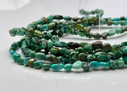 5-7x7-10 mm Natural Brown Blue Green Turquoise Gemstone Nugget Beads Irregular Nugget Gemstone Turquoise Beads #4106