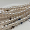 7mm AAA Extra Shiny Natural White Perfect Round Large Hole Freshwater Pearl Genuine High Luster White Bridal Pearl HoleSize 1.2-2.1mm #P1471