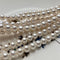 7mm AAA Extra Shiny Natural White Perfect Round Large Hole Freshwater Pearl Genuine High Luster White Bridal Pearl HoleSize 1.2-2.1mm #P1471