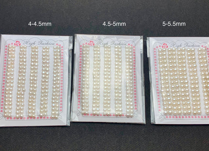 AAAA One Pair 4-7 mm Top Quality High Luster Round Button Half Drilled Freshwater Pearls Genuine Natural White Freshwater Pearls #1620