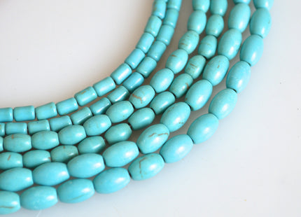 WHOLESALE 4-5mm Turquoise Color Howlite Beads Barrel Rondelle and Heishi Shape Full Strand #2120