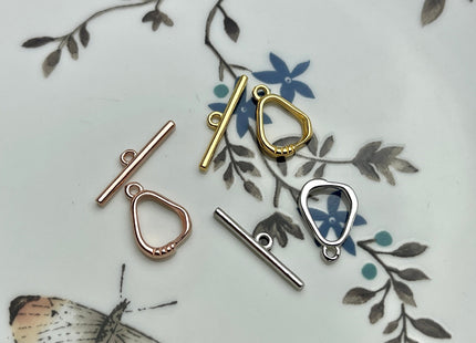 9x13 mm 11x15 mm 925 Sterling Silver/Gold/Rose Gold Toggle Clasp Genuine 925 Silver Toggle Findings Oval Egg Shape Design DIY Jewelry #10265