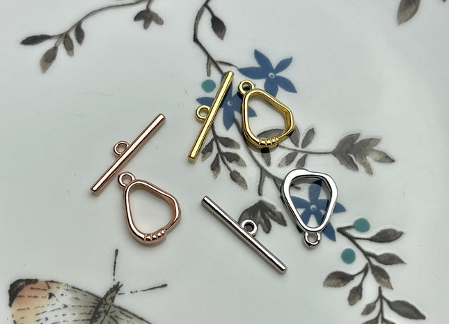 9x13 mm 11x15 mm 925 Sterling Silver/Gold/Rose Gold Toggle Clasp Genuine 925 Silver Toggle Findings Oval Egg Shape Design DIY Jewelry #10265