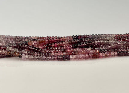 3-3.5 mm Natural Shaded Multi Color Spinel Gemstone Beads Faceted Rondelle Shape Genuine Pink Purple Gemstone Bead 13 Inches Strand #4165