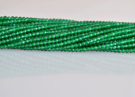 2.5 mm Dark Gray MoonStone Or Green Onyx Beads Natural Color Faceted Round Shape #2044