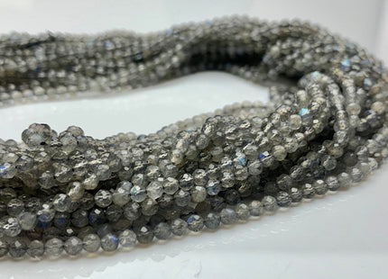 BEST DEAL 4 mm AAA Faceted Round Labradorite Gemstone Beads Genuine Natural Micro Faceted Labradorite Loose Beads 16 Inches Strand #2652