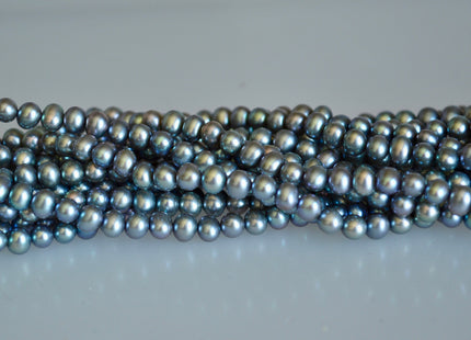 3.5 - 4 mm Potato Freshwater Pearl Light Peach OR Gray Color, Genuine Freshwater Pearl Beads, Small Pearl Beads #103