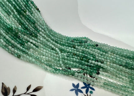 2.5 mm AAA Faceted Round Tiny Green Strawberry Quartz Gemstone Beads Genuine Natural Pink Loose Beads 15.5 Inches Strand #4208