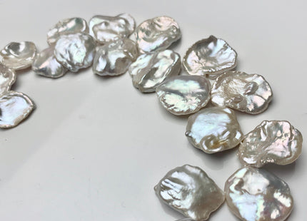23-28 mm AAA High Luster Natural White HUGE Keshi Paddle Freshwater Pearl Beads Top Drilled Natural White CornFlake Keshi Pearls #1686