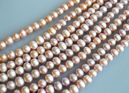 9-10 mm AA Natural Pink Potato Freshwater Pearl Beads, Genuine Pearl Beads, High Luster Pink Freshwater Pearls, Natural Pearl #89