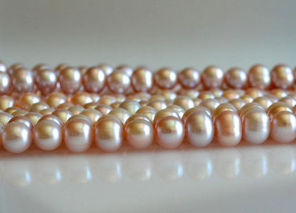 9-10 mm AA Natural Pink Potato Freshwater Pearl Beads, Genuine Pearl Beads, High Luster Pink Freshwater Pearls, Natural Pearl #89