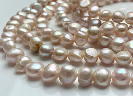 10-11 mm AAAA Natural Pink Color Potato Nugget Freshwater Pearl Beads Genuine High Luster And Smooth Freshwater Pearl 39 Beads #P1593