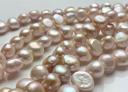 10-11 mm AAAA Natural Pink Color Potato Nugget Freshwater Pearl Beads Genuine High Luster And Smooth Freshwater Pearl 39 Beads #P1593