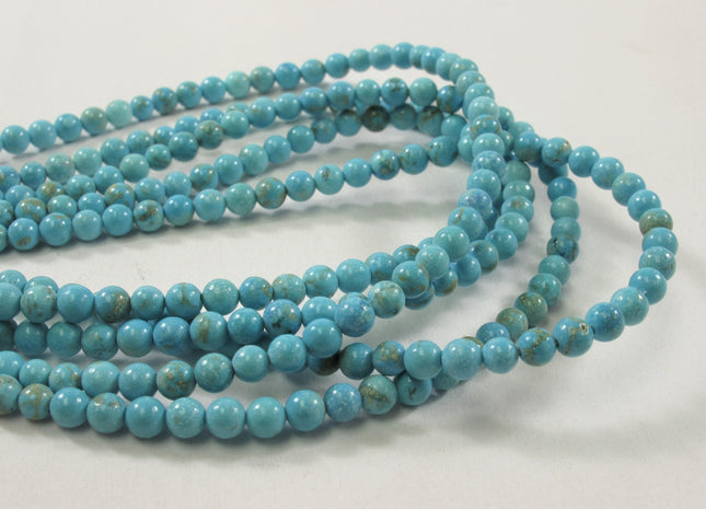 WHOLESALE 3 mm Smooth Round White OR Blue Howlite Turquoise Gemstone Beads Round Howlite Beads #502