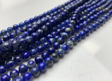 2 mm 3 mm 4 mm Smooth Round Natural Lapis Gemstone Beads Natural Blue Color Quality Round Shape #2237