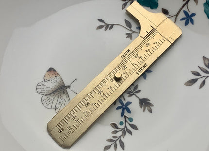 Solid Brass Vernier Gauge For Stone Or Pearl Jewelry Measuring Tool 3 Inches/80mm #3770
