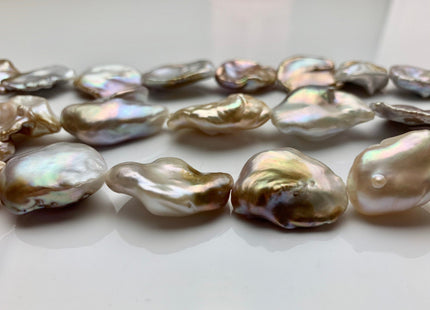 18-28x28-30 mm AAA Jumbo Natural Multi Pink Freshwater Flat/Nugget Keishi Pearls Rare Natural Color Limited Edition Freshwater Pearls # 1355