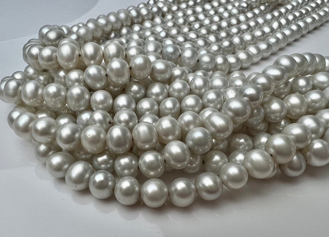 5-6 mm AAA Silver Gray Color Potato Freshwater Pearl Beads Genuine Super High Luster Gray Freshwater Pearl #P2286