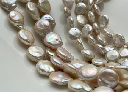 11-15 mm AAA Natural Pink Freshwater Coin Pearl High Luster Coin Pearls #P2333